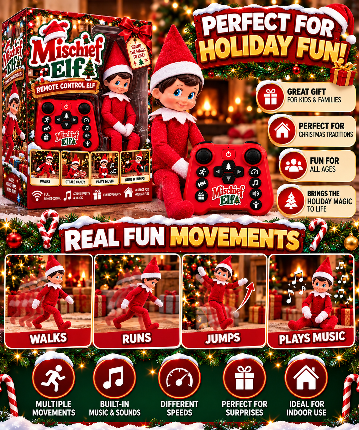 Remote Controlled Elf On The Shelf
