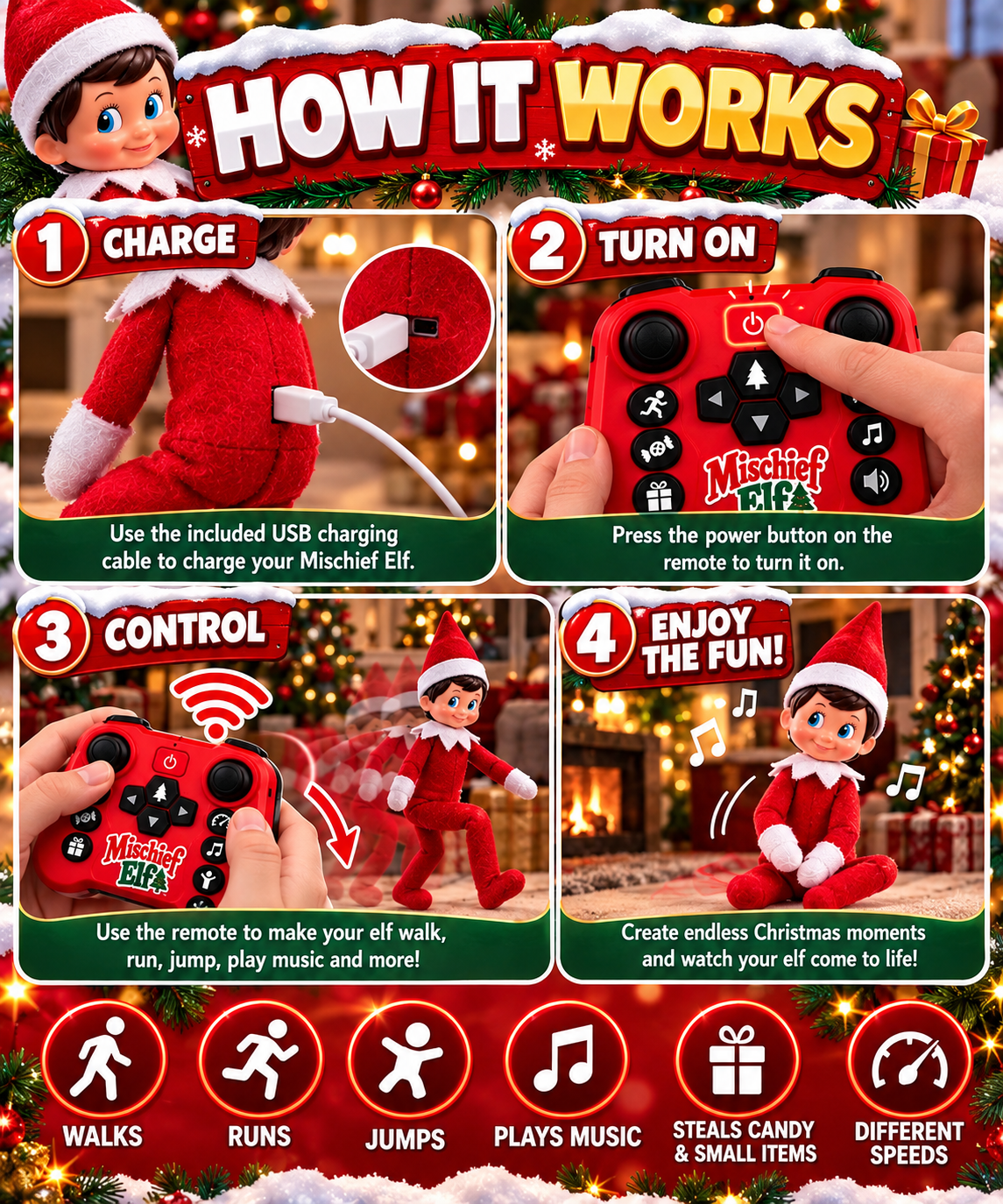 Remote Controlled Elf On The Shelf